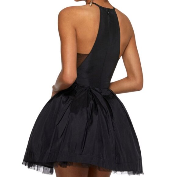 SALE NWT Sherri Hill 53025 Chiffon Homecoming Dress Black Size 12 - Picture 2 of 8